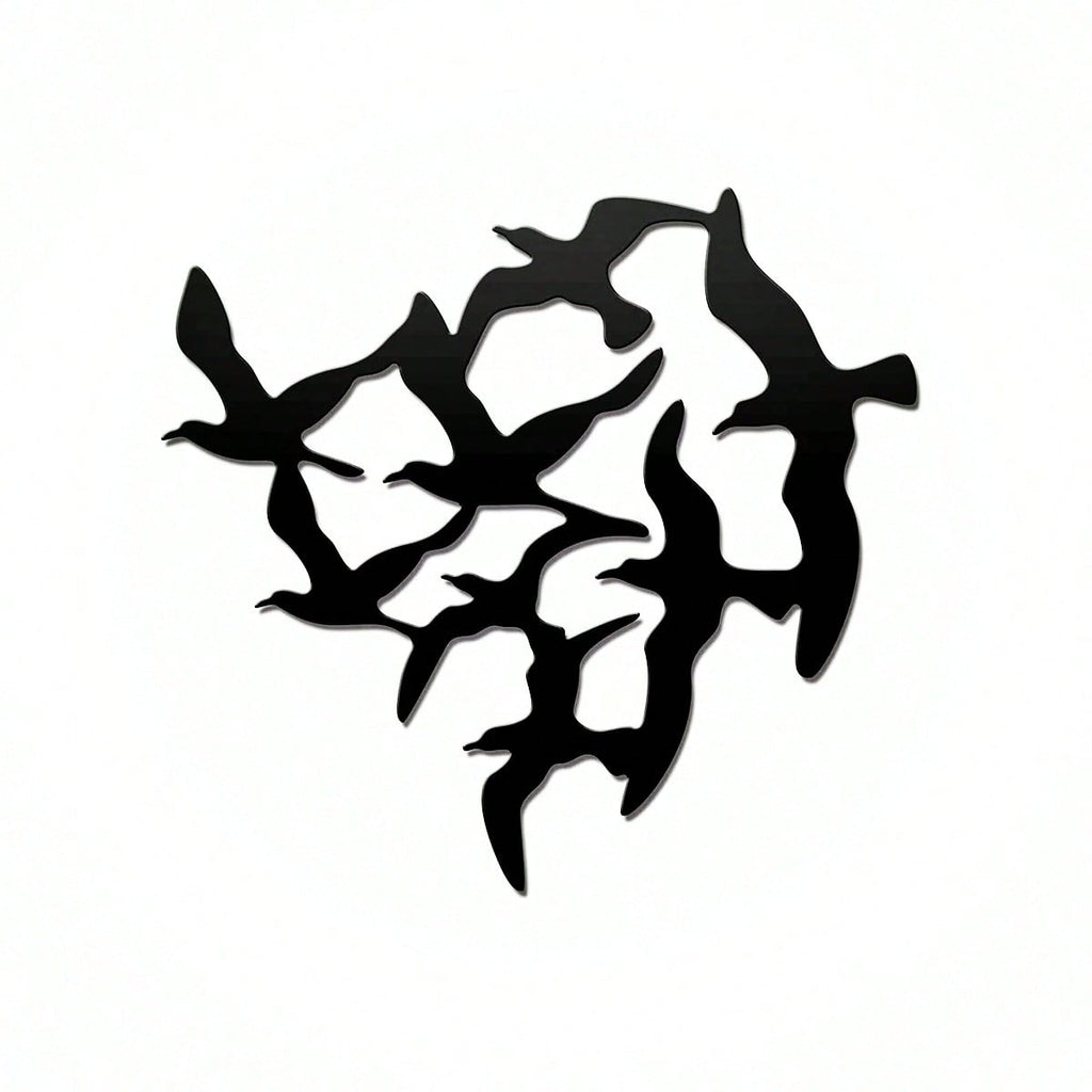 1pc Iron Wall Hanging, Modern Bird Shaped Hanging Decoration For Home