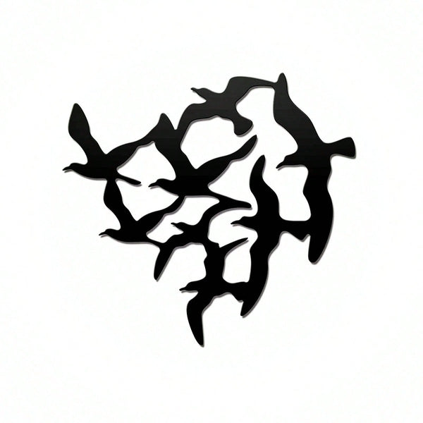 1pc Iron Wall Hanging, Modern Bird Shaped Hanging Decoration For Home