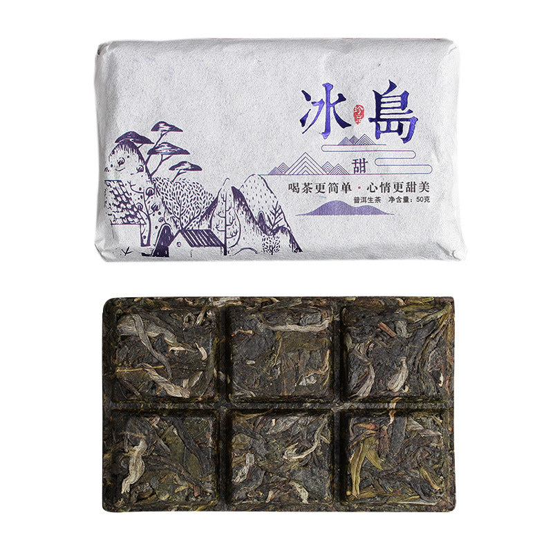 50g Organischer isländischer roher Puerh Tee gealtert Puer Mini Tee Brick