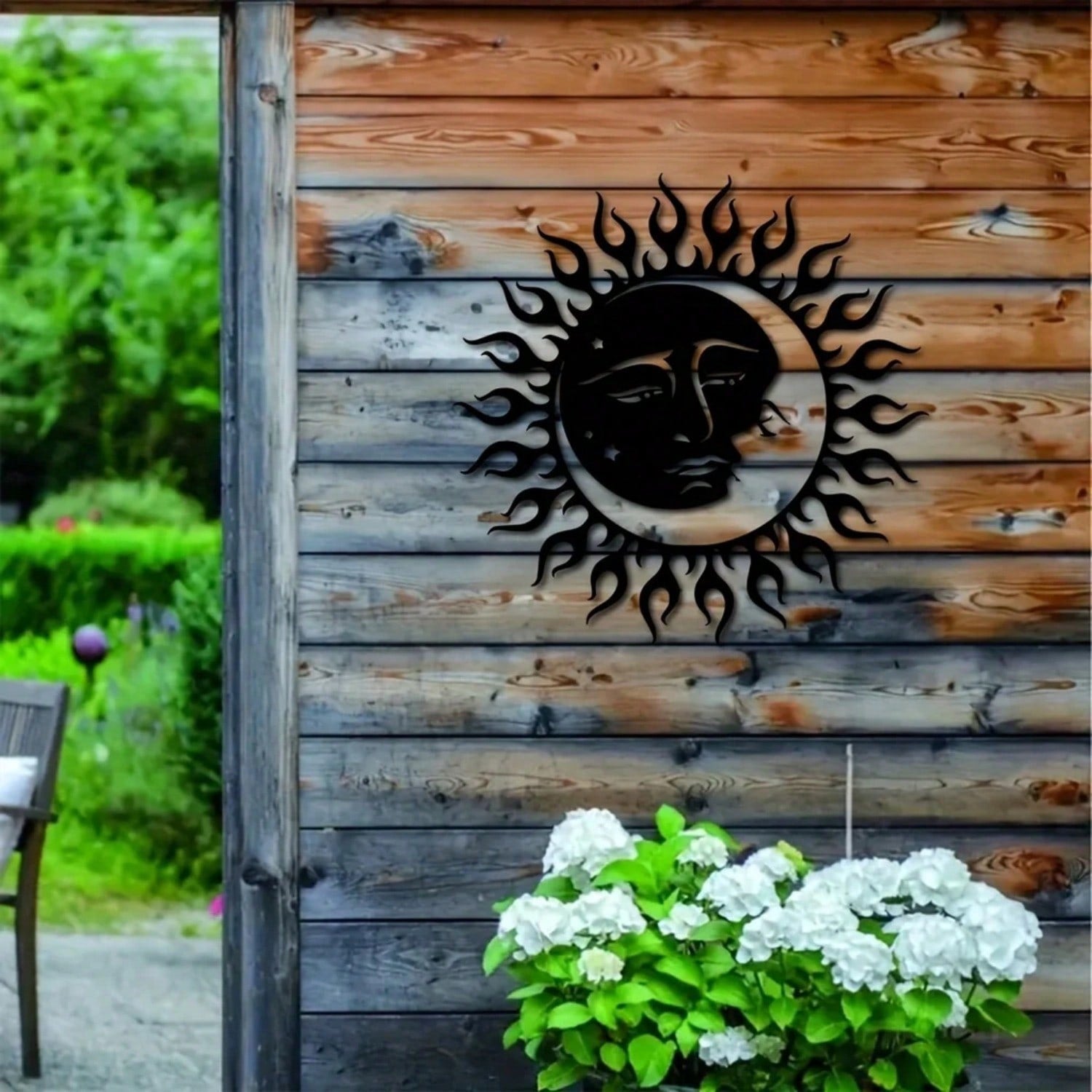 1 piece, sun metal art wall decoration wall hanging, hanging black round sun sign decoration, living room bedroom office wall decoration, housewarming and birthday gifts, wrought iron crafts