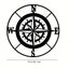 1 piece, Nautical Compass Wall Decoration, Black Metal Compass Outdoor Wall Art Nautical Decoration, suitable for kitchen, bathroom, living room home decoration