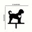 1-piece smart dog garden iron silhouette metal courtyard signboard, courtyard art garden outdoor decoration creative pet commemorative sticker, suitable for gardens, yards, garden decorations, holiday essentials, birthday decorations