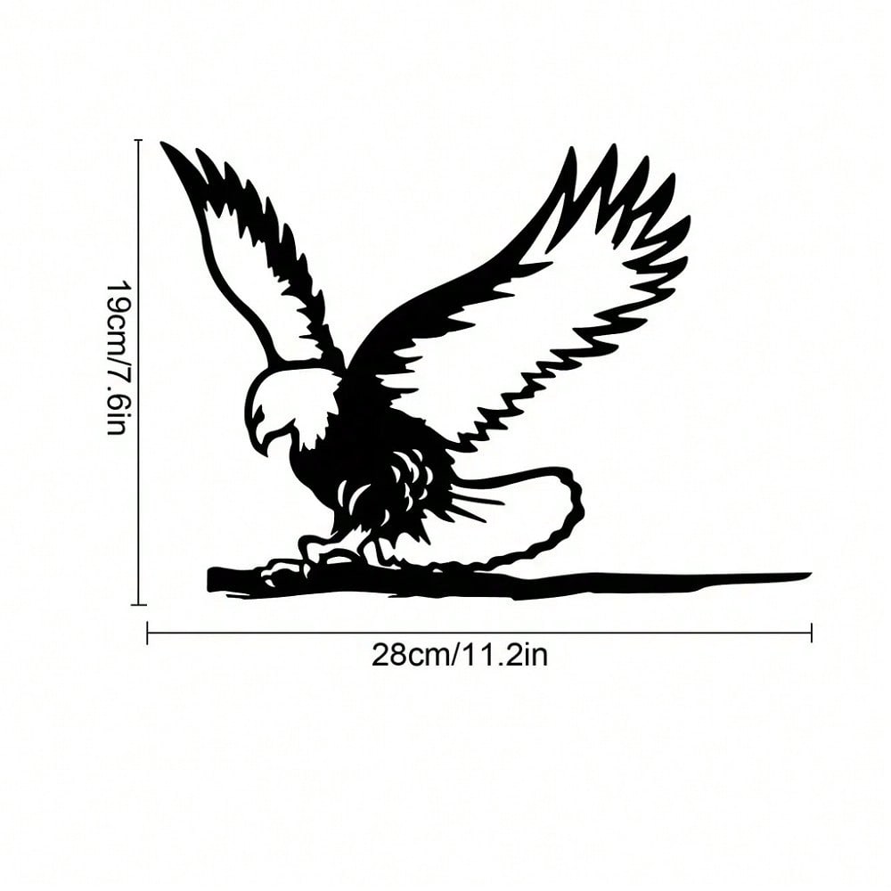 1 piece Metal Eagle Flying Free Silhouette Decoration Garden Decoration, Metal Garden Art, Garden Tree Decoration Outdoor, Backyard Decoration