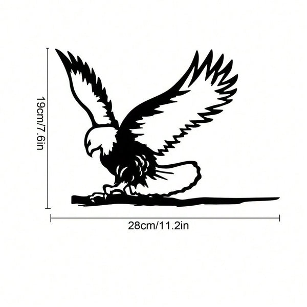 1 piece Metal Eagle Flying Free Silhouette Decoration Garden Decoration, Metal Garden Art, Garden Tree Decoration Outdoor, Backyard Decoration