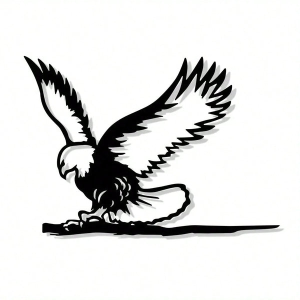 1 piece Metal Eagle Flying Free Silhouette Decoration Garden Decoration, Metal Garden Art, Garden Tree Decoration Outdoor, Backyard Decoration