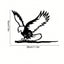 1 piece Metal Eagle Flying Free Silhouette Decoration Garden Decoration, Metal Garden Art, Garden Tree Decoration Outdoor, Backyard Decoration