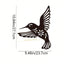 1pc Creative Iron-Made Hummingbird Sculpture, Suitable For Indoor And Outdoor Decoration, Perfect For Bedroom, Hallway And Wall Decoration