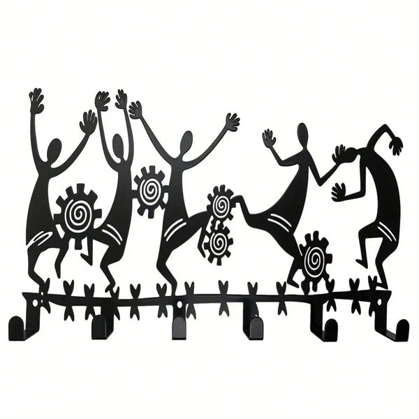 1 black wall-mounted keychain hook for entry and living room decor - organize your keys