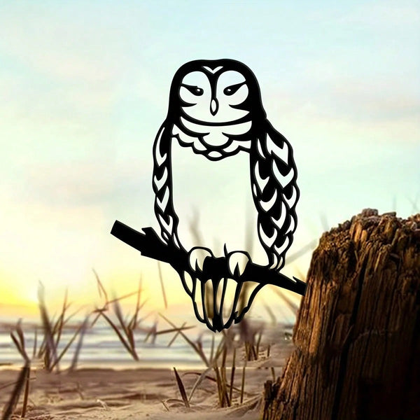 1 piece of bird perch steel silhouette metal wall decoration, suitable for home garden patio outdoor sculpture insertion decoration, is the perfect choice for birthdays, house warming, garden art decoration.