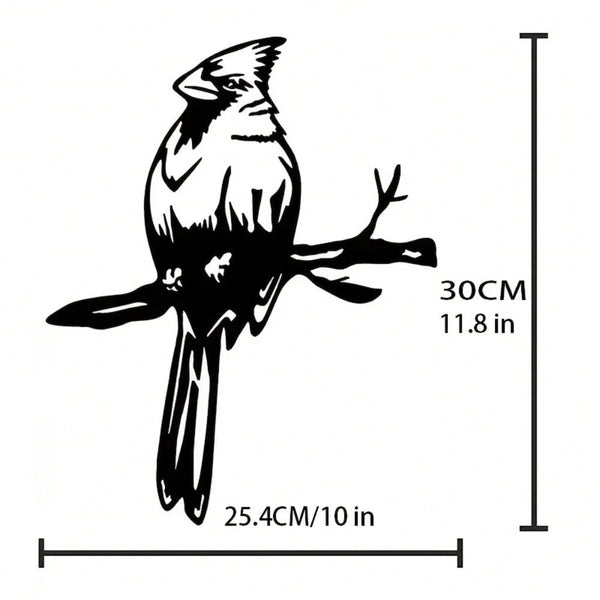 1 piece of bird perch steel silhouette metal wall decoration, suitable for home garden patio outdoor sculpture insertion decoration, is the perfect choice for birthdays, house warming, garden art decoration.