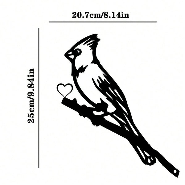 1 piece of bird perch steel silhouette metal wall decoration, suitable for home garden patio outdoor sculpture insertion decoration, is the perfect choice for birthdays, house warming, garden art decoration.
