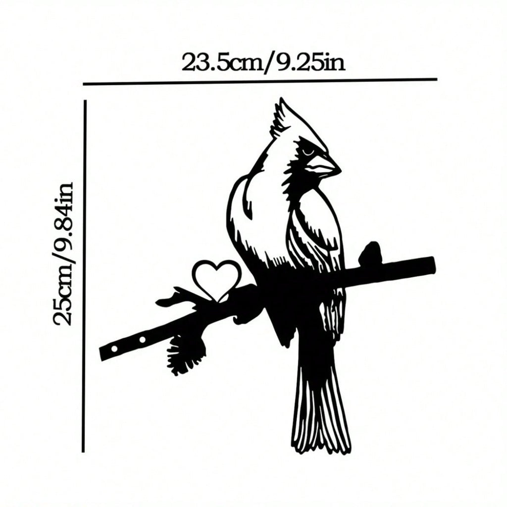 1 piece of bird perch steel silhouette metal wall decoration, suitable for home garden patio outdoor sculpture insertion decoration, is the perfect choice for birthdays, house warming, garden art decoration.