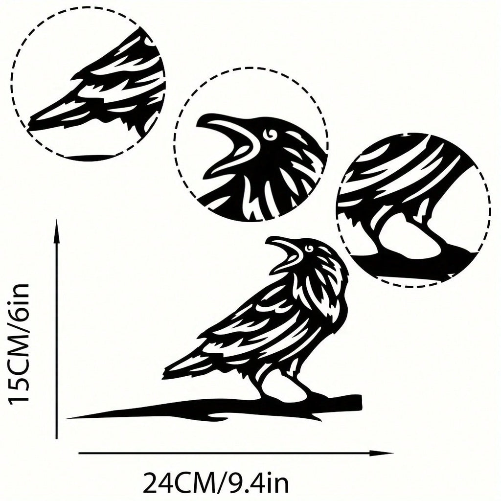 1 piece of bird perch steel silhouette metal wall decoration, suitable for home garden patio outdoor sculpture insertion decoration, is the perfect choice for birthdays, house warming, garden art decoration.