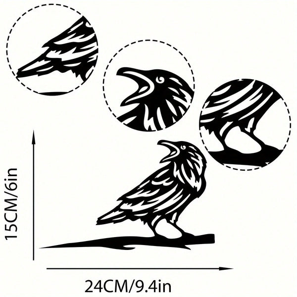 1 piece of bird perch steel silhouette metal wall decoration, suitable for home garden patio outdoor sculpture insertion decoration, is the perfect choice for birthdays, house warming, garden art decoration.