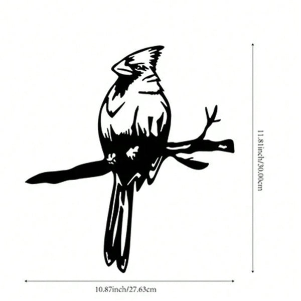 1 piece of bird perch steel silhouette metal wall decoration, suitable for home garden patio outdoor sculpture insertion decoration, is the perfect choice for birthdays, house warming, garden art decoration.