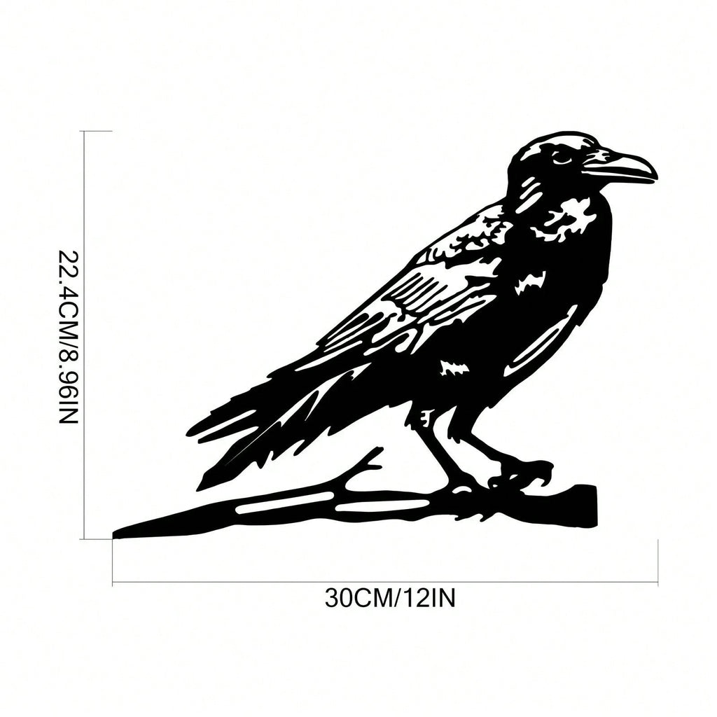 1 piece of bird perch steel silhouette metal wall decoration, suitable for home garden patio outdoor sculpture insertion decoration, is the perfect choice for birthdays, house warming, garden art decoration.