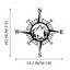 1pc Metal Compass Art Wall Decorations, Simple Line Drawing Home Hanging Art Wall Sculpture For Kitchen Bathroom, Home Decor