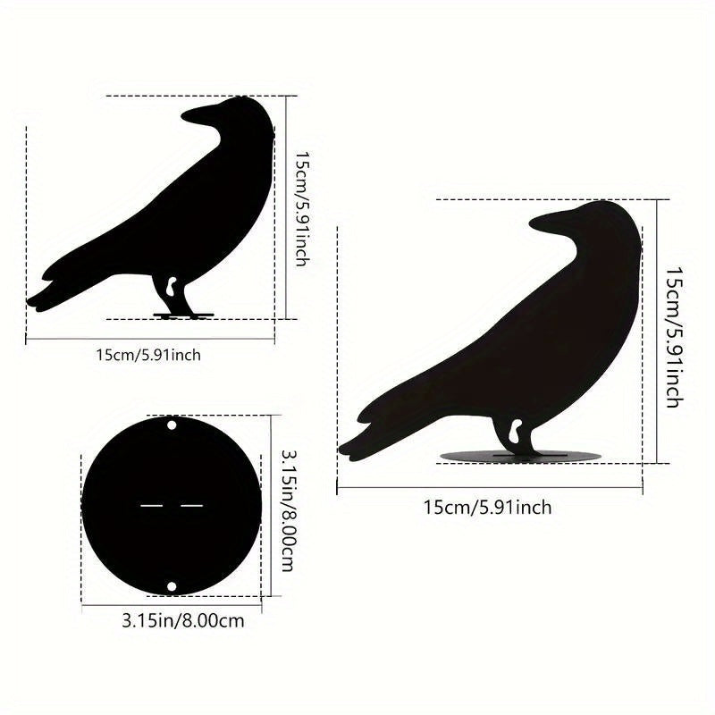 1pc Raven Garden Stake, Metal Silhouette Yard Sign With Stake For Garden Decor, Halloween Decor, Wall decor metal wall hanging. It can be a focal point during specific seasons or a permanent fixture for enthusiasts of darker aesthetics