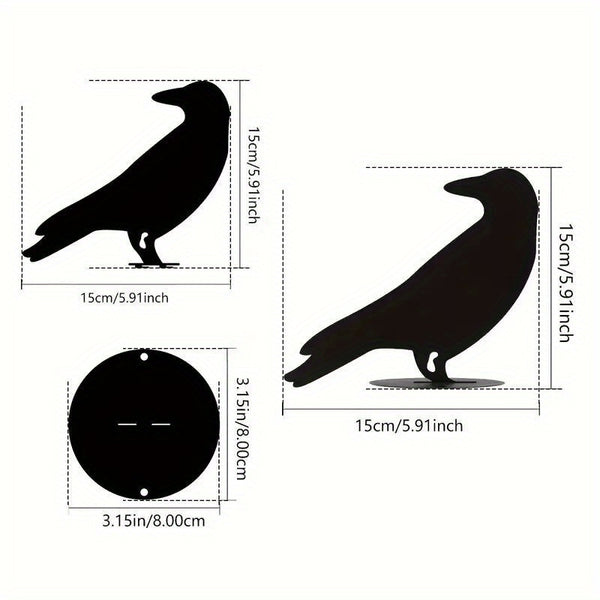 1pc Raven Garden Stake, Metal Silhouette Yard Sign With Stake For Garden Decor, Halloween Decor, Wall decor metal wall hanging. It can be a focal point during specific seasons or a permanent fixture for enthusiasts of darker aesthetics