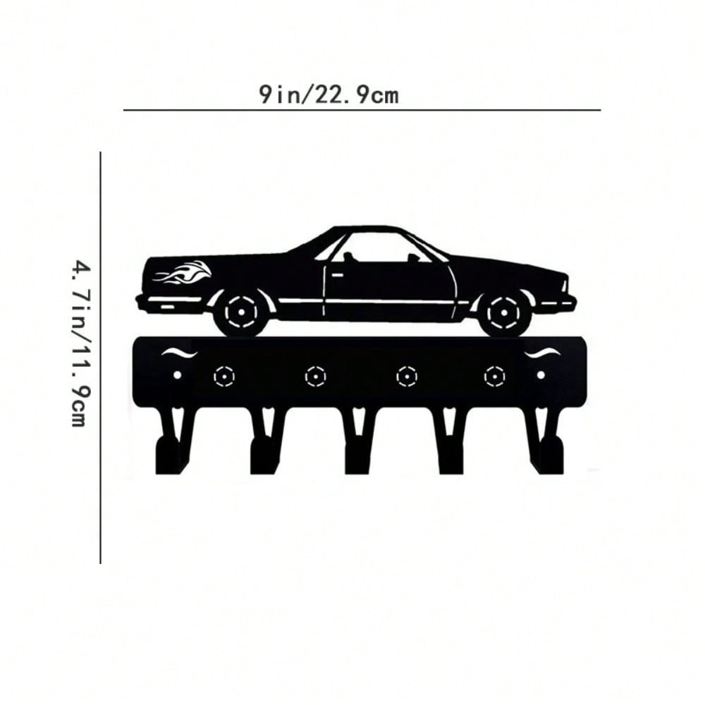 1个金属汽车/卡车/自行车壁钩装饰，壁挂式钥匙支架，适用于家庭客厅卧室墙面悬挂装饰挂钩