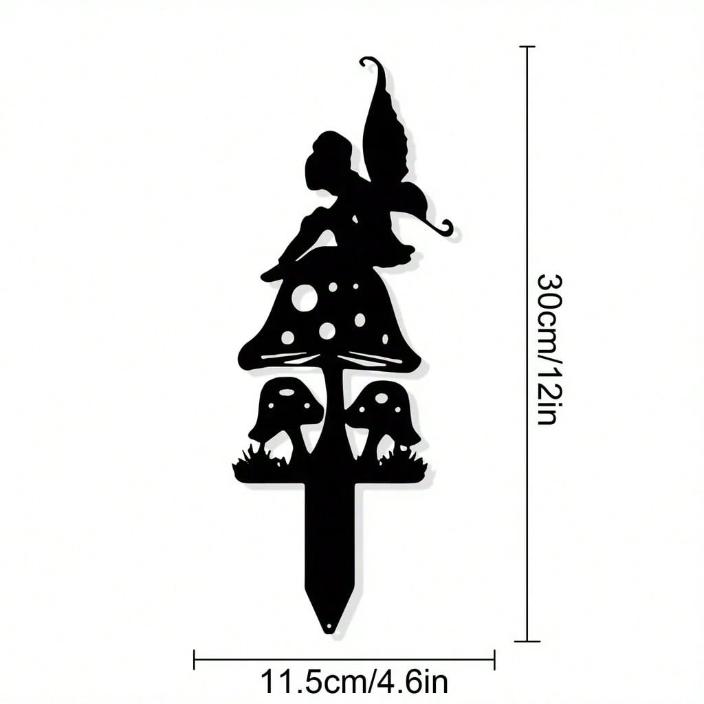 1 piece Halloween metal butterfly fairy/wrought iron silhouette garden ornament, very festive, suitable for outdoor lawn garden party decoration