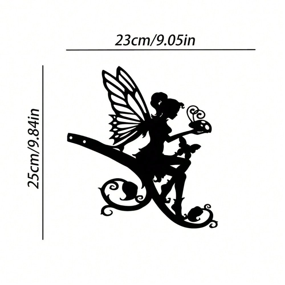 1 piece Halloween metal butterfly fairy/wrought iron silhouette garden ornament, very festive, suitable for outdoor lawn garden party decoration