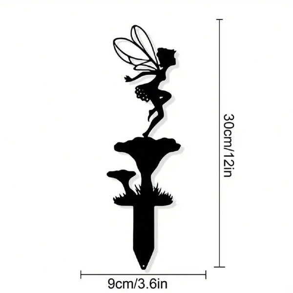 1 piece Halloween metal butterfly fairy/wrought iron silhouette garden ornament, very festive, suitable for outdoor lawn garden party decoration