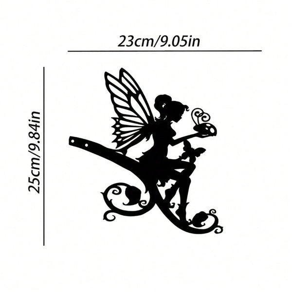 1 piece Halloween metal butterfly fairy/wrought iron silhouette garden ornament, very festive, suitable for outdoor lawn garden party decoration