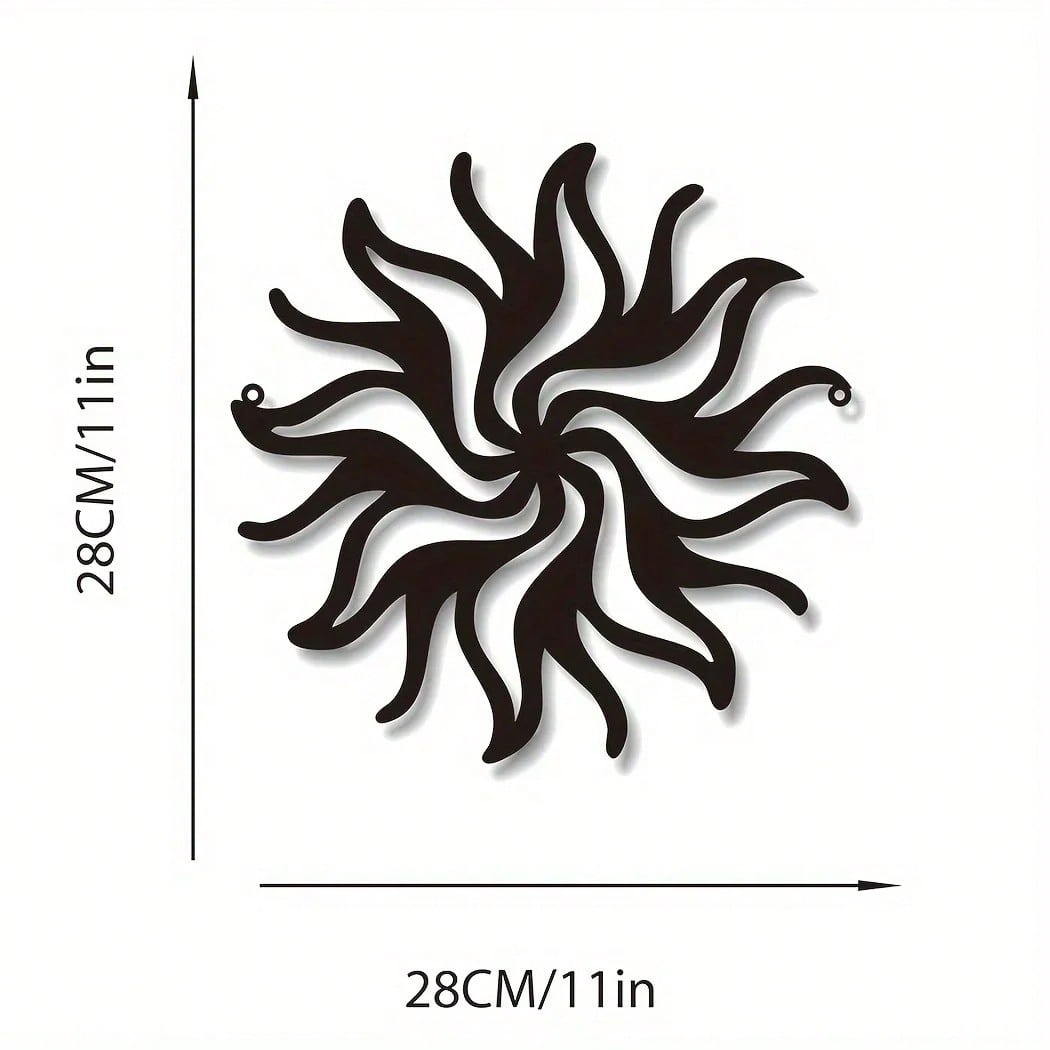1 piece of metal sun and moon/cactus moon/strange sun/mountain sun/cat moon art wall decoration, suitable for indoor and outdoor wall decoration