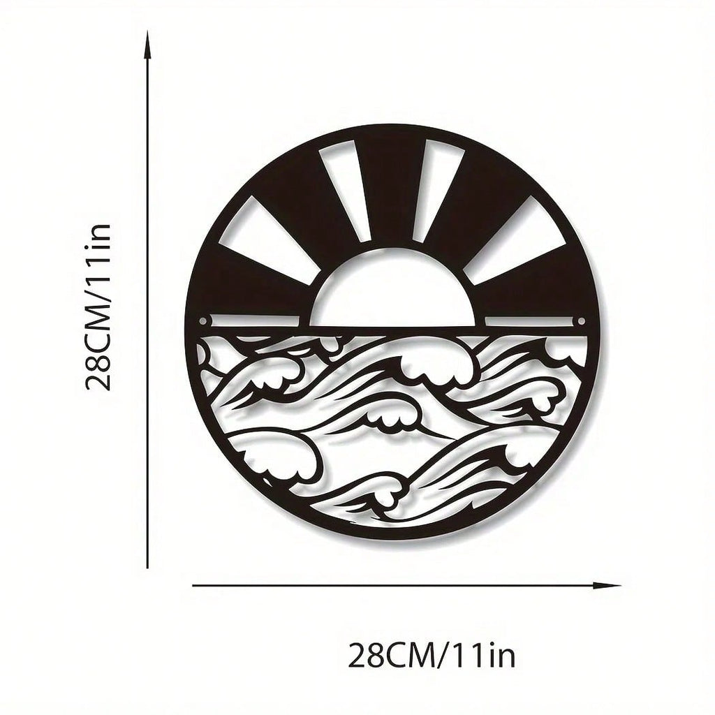 1 piece of metal sun and moon/cactus moon/strange sun/mountain sun/cat moon art wall decoration, suitable for indoor and outdoor wall decoration