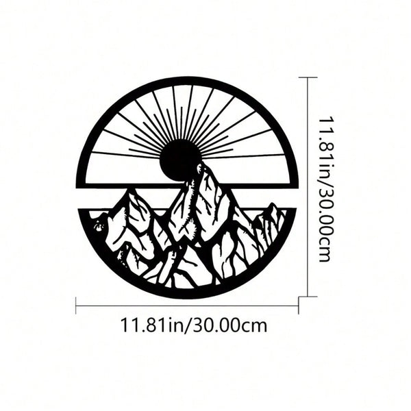1 piece of metal sun and moon/cactus moon/strange sun/mountain sun/cat moon art wall decoration, suitable for indoor and outdoor wall decoration
