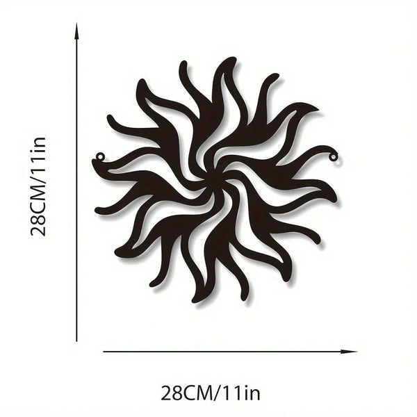 1 piece of metal sun and moon/cactus moon/strange sun/mountain sun/cat moon art wall decoration, suitable for indoor and outdoor wall decoration