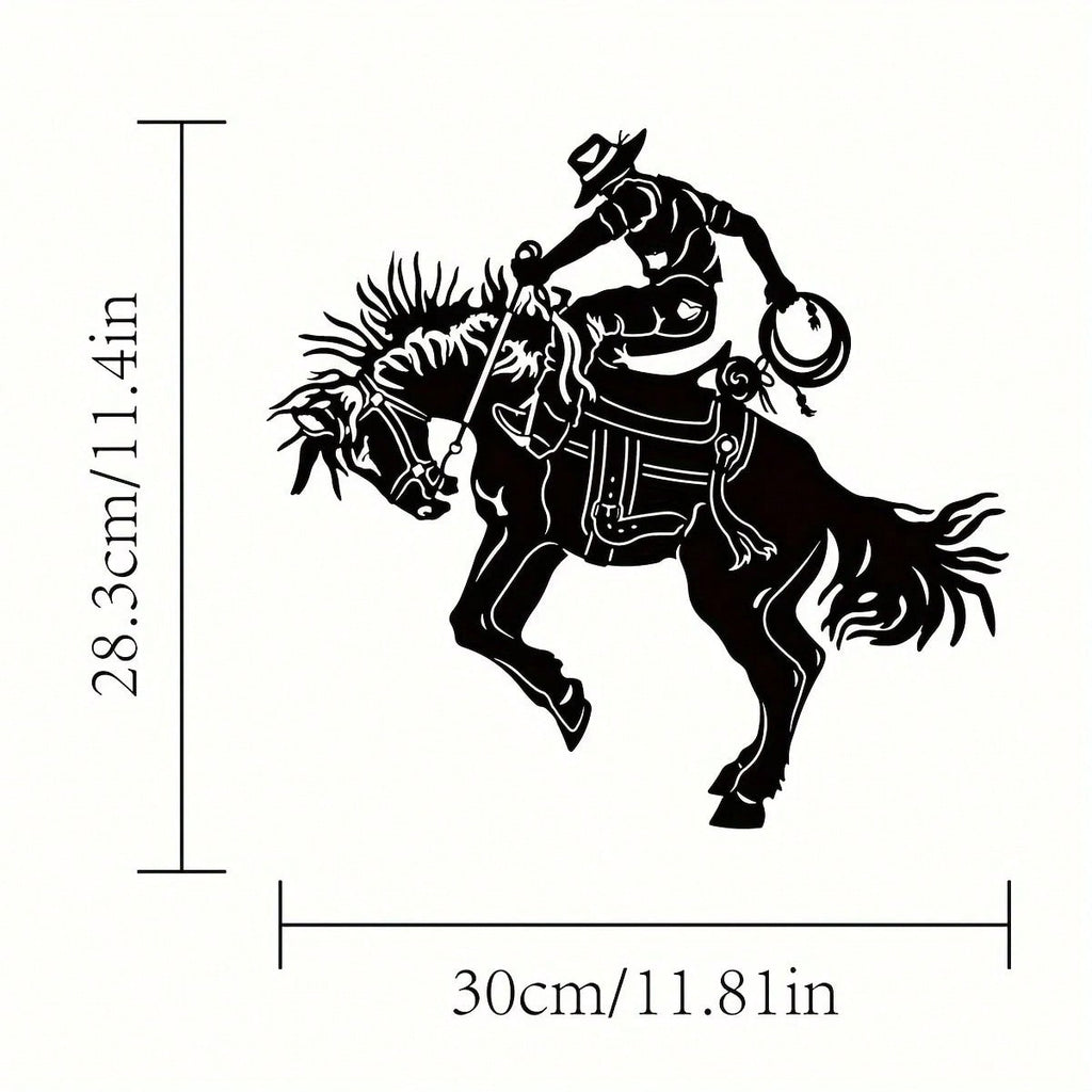 1 piece horse riding/tiger metal wall decoration, modern animal wall decoration, living room bedroom decoration sticker mural wall sticker wrought iron