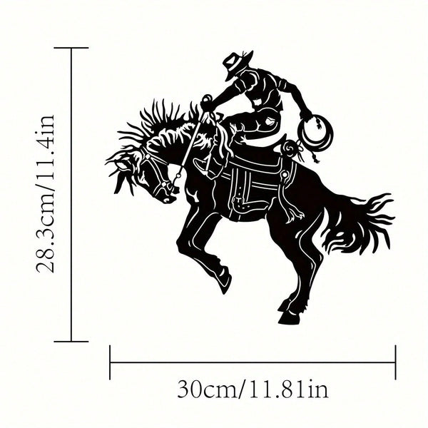 1 piece horse riding/tiger metal wall decoration, modern animal wall decoration, living room bedroom decoration sticker mural wall sticker wrought iron