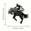 1 piece horse riding/tiger metal wall decoration, modern animal wall decoration, living room bedroom decoration sticker mural wall sticker wrought iron