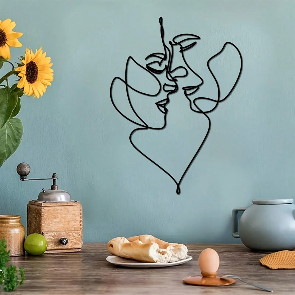 1 piece of unique tinsel/art portrait wall decoration, creative design - the perfect gift for birthday, Christmas, Halloween home decoration
