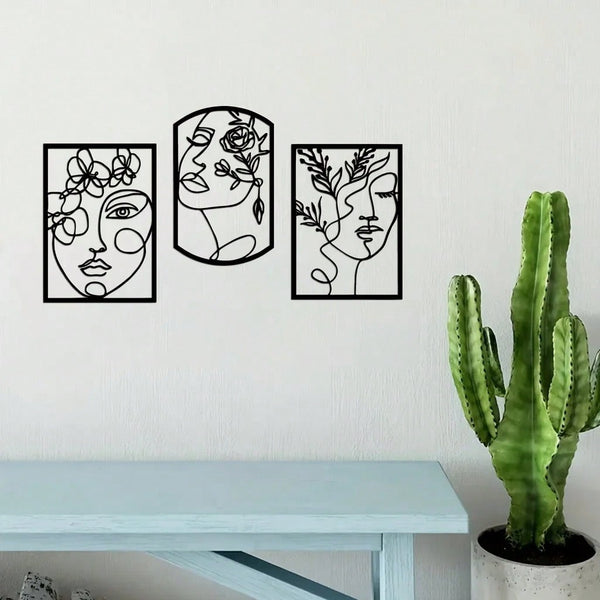 1 piece of unique tinsel/art portrait wall decoration, creative design - the perfect gift for birthday, Christmas, Halloween home decoration