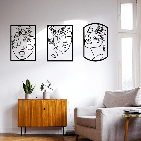 1 piece of unique tinsel/art portrait wall decoration, creative design - the perfect gift for birthday, Christmas, Halloween home decoration