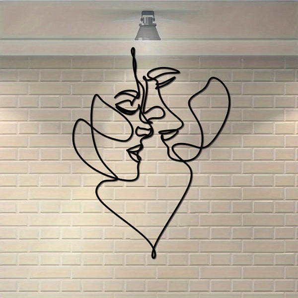 1 piece of unique tinsel/art portrait wall decoration, creative design - the perfect gift for birthday, Christmas, Halloween home decoration