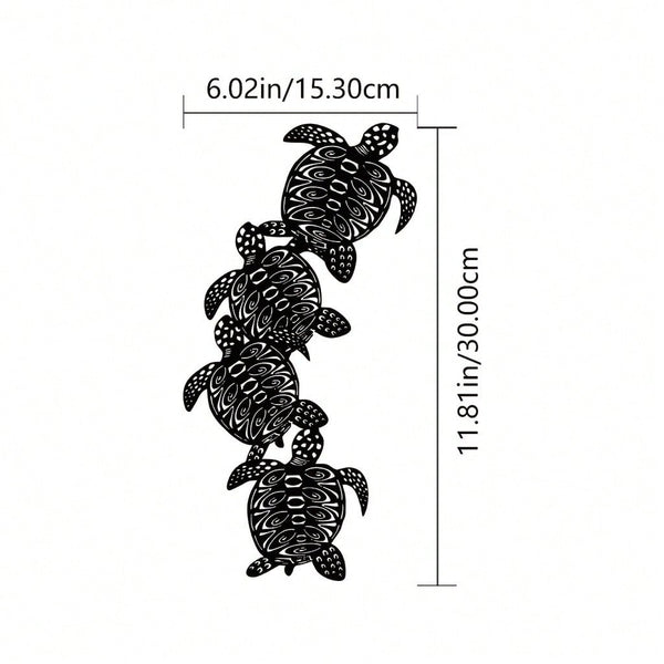 1 piece metal turtle wall decoration, modern wall decoration, living room bedroom decoration sticker wall decoration metal pendant