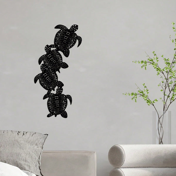 1 piece metal turtle wall decoration, modern wall decoration, living room bedroom decoration sticker wall decoration metal pendant