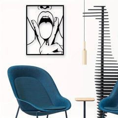 CIFbuy™ Modern Functional 1pc Metal Wall Art with Girl Silhouette - Practical & Aesthetic Modern Living Room Decor, Elegant Feminine-Style Metal Art Combines Utility & Beauty - Wall Sculptures