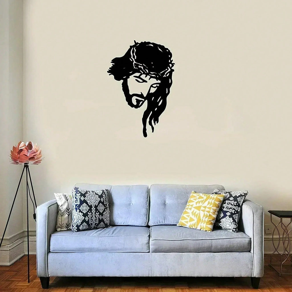 1 piece home decoration wall hanging - Jesus Christ metal sign, metal wall decoration, wrought iron silhouette, wall decoration