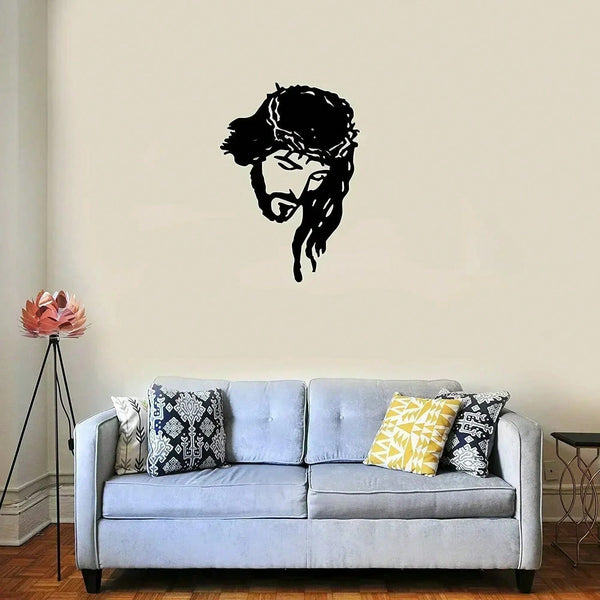 1 piece home decoration wall hanging - Jesus Christ metal sign, metal wall decoration, wrought iron silhouette, wall decoration