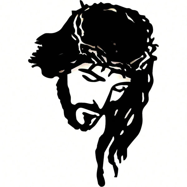 1 piece home decoration wall hanging - Jesus Christ metal sign, metal wall decoration, wrought iron silhouette, wall decoration