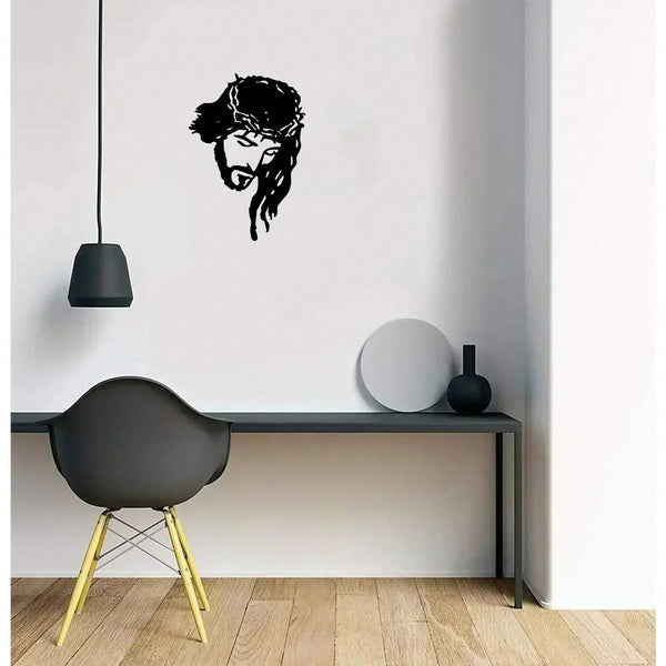 1 piece home decoration wall hanging - Jesus Christ metal sign, metal wall decoration, wrought iron silhouette, wall decoration