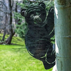 1PC Bear Cub Decoration - Garden Art, Backyard Art, Tree Art, Silhouette Art, Rustic Outdoor Sculpture,Home Decor ,Room Decor,Wall Decor
