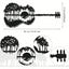 1 piece of creative metal guitar wrought iron wall hanging: indoor living room, bedroom, bathroom, kitchen wall decoration, home decoration wrought iron wall decoration