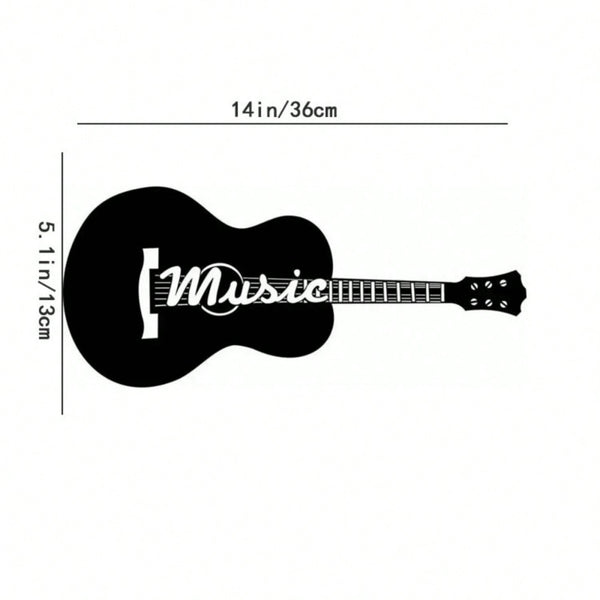 1 piece of creative metal guitar wrought iron wall hanging: indoor living room, bedroom, bathroom, kitchen wall decoration, home decoration wrought iron wall decoration