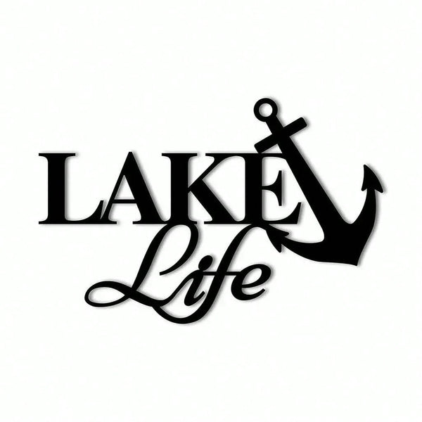 1 piece lakeside life anchor pattern home decoration - decorative ornaments, metal art wall decoration, wrought iron wall decoration, wall stickers, hanging wall art